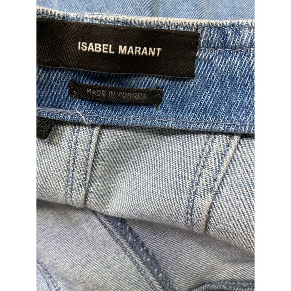 Isabel Marant 'Dimenia' Blue Cotton Skirt Size 42 - Picture 4 of 5